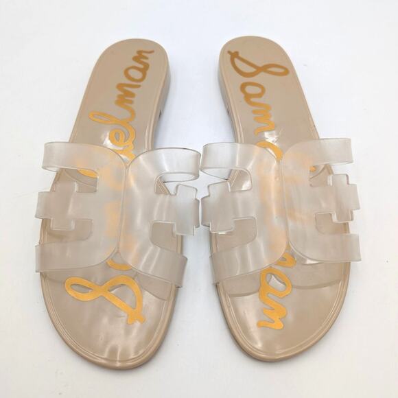 Sam Edelman Bay Jelly Summer Slide Sandal Slip-On Women's Clear Size US7 EU37.5 - Picture 10 of 12